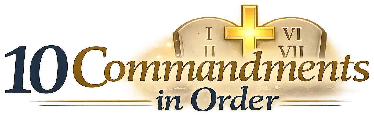 10 Commandments in Order website logo